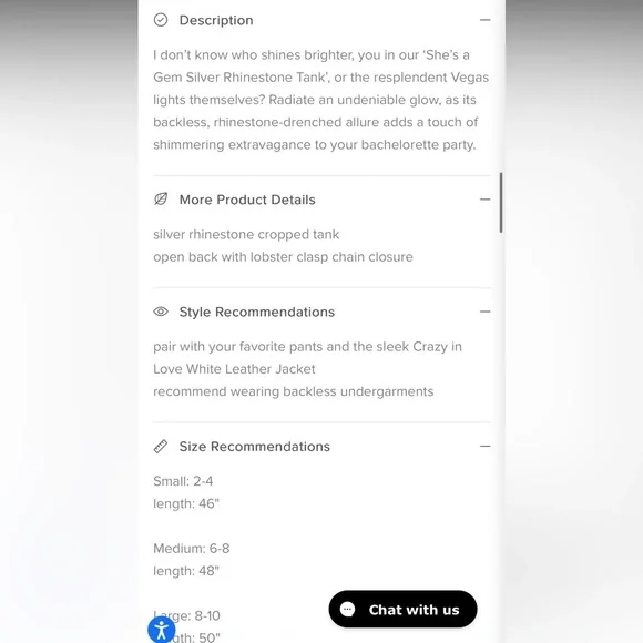 12th Tribe “She’s a Gem” Silver Rhinestone Top Size M - Picture 16 of 16